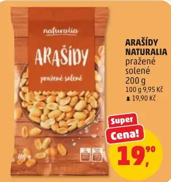 Penny Market Naturalia arašídy pražené solené nabídka