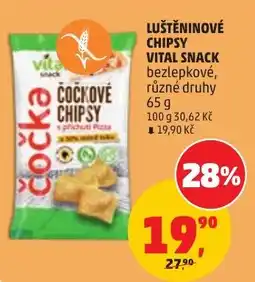 Penny Market Vital snack čočkové chipsy nabídka