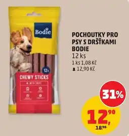 Penny Market Bodie pochoutky pro psy s drštkami nabídka