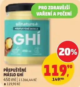 Penny Market allnature přepuštěné máslo ghí nabídka