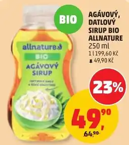 Penny Market Allnature Agávový sirup nabídka