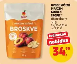 Penny Market Golden Tropic mrazem sušené broskve nabídka