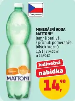 Penny Market Mattoni jemně perlivá s příchutí pomeranče, bílých hroznů nabídka
