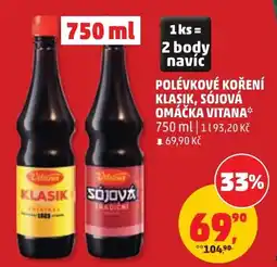 Penny Market Vitana polévkové koření klasik, sójová omáčka vitana nabídka