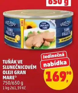Penny Market Gran Mare tuňák ve slunečnicovém oleji nabídka