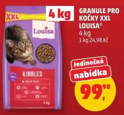 Penny Market Louisa granule pro kočky xxl kibbles with beef nabídka