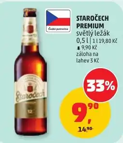 Penny Market Staročech premium světlý ležák nabídka