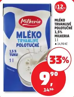 Penny Market Milkeria mléko trvanlivé polotučné nabídka