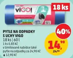 Penny Market Vigo pytle na odpadky s uchy nabídka