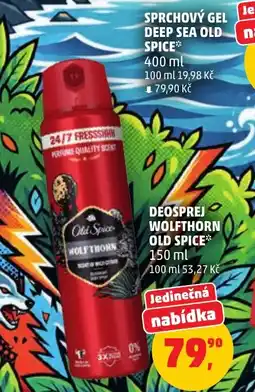 Penny Market Old Spice deosprej wolfthorn nabídka