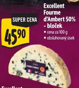 Albert Excellent Fourme d'Amber 50% - bloček nabídka