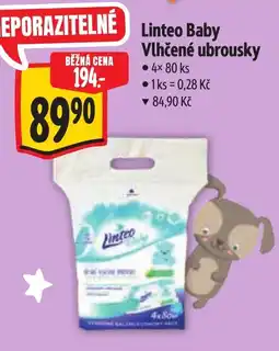 Albert Linteo Baby Vlhčené ubrousky nabídka