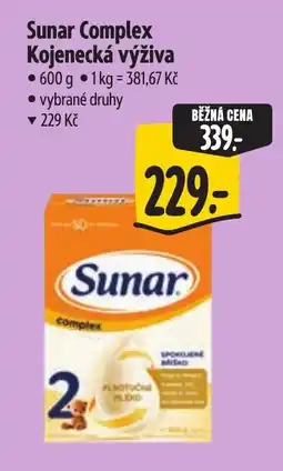 Albert Sunar kojenecká výživa nabídka