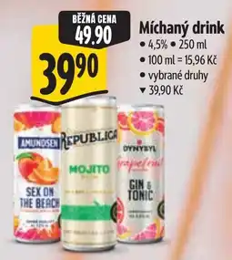 Albert Míchaný drink nabídka