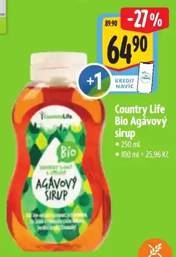 Albert Country Life Bio Agávový sirup nabídka