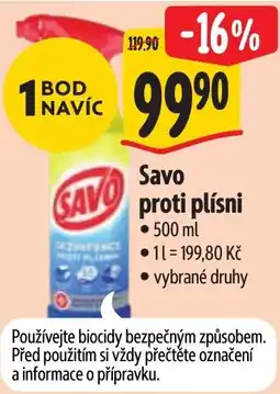 Albert Savo proti plísní nabídka