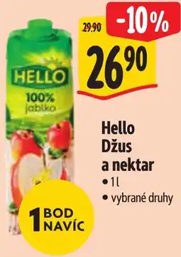 Albert Hello Džus a nektar nabídka