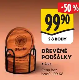Albert Dřevěné podšálky nabídka