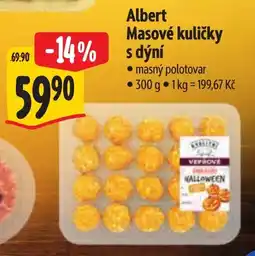 Albert Albert masové kuličky s dýní nabídka