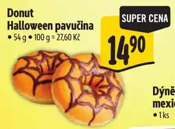 Albert Donut Halloween pavučina nabídka