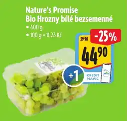 Albert Nature's Promise Bio Hrozny bílé bezsemenné nabídka