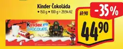 Albert Kinder Čokoláda nabídka