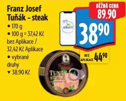 Albert Franz Josef Tuňák - steak nabídka