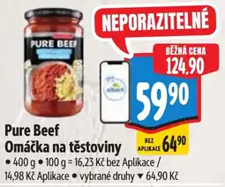 Albert Pure Beef Omáčka na těstoviny nabídka