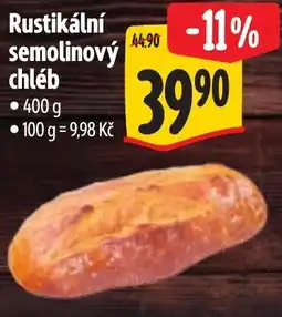 Albert Rustikální semolinový chléb nabídka
