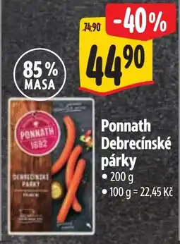 Albert Ponnath Debrecínské párky nabídka