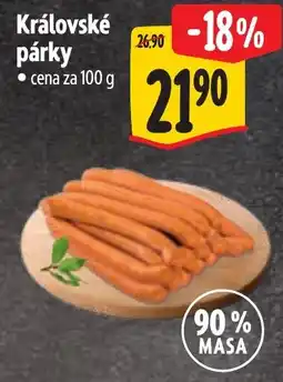 Albert Královské párky nabídka