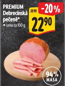 Albert Premium debrecínská pečeně nabídka