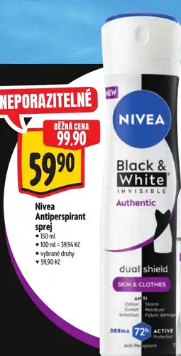 Albert Nivea Antiperspirant sprej nabídka
