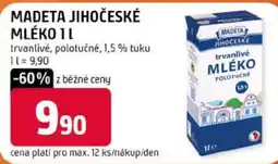 Trefa Madeta jihočeské mléko nabídka