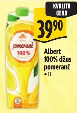Albert Albert 100% džus pomeranč nabídka