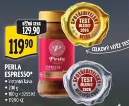 Albert Perla espresso nabídka