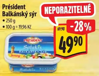 Albert President balkánský sýr nabídka