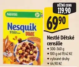 Albert Nestlé Dětské cereálie nabídka