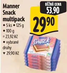 Albert Manner Snack multipack nabídka