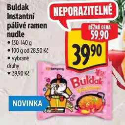 Albert Buldak instantní pálivé ramen nudle nabídka