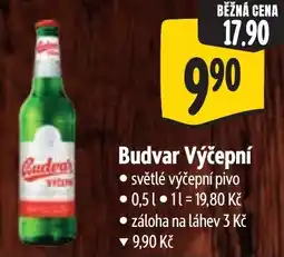 Albert Budvar Výčepní nabídka