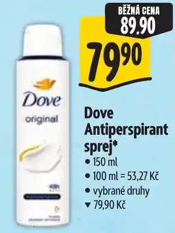 Albert Dove Antiperspirant sprej* nabídka