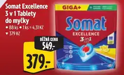 Albert Somat Excellence 3 v 1 Tablety do myčky nabídka