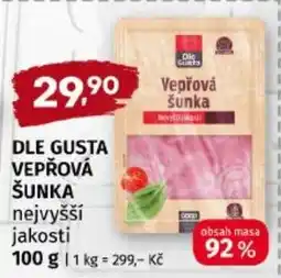Terno Dle Gusta vepřová šunka nabídka