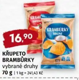 Terno Křupeto brambůrky vybrané druhy nabídka