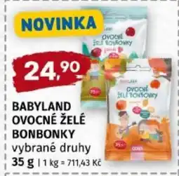 Terno Babyland ovocné želé bonbonky vybrané druhy nabídka