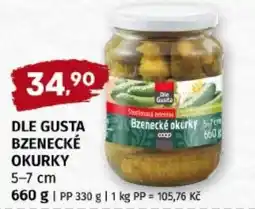 Terno Dle gusta bzenecke okurky nabídka