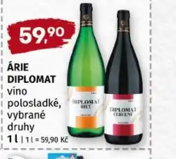 Terno Árie diplomát víno nabídka