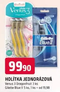 Trefa Gillette holítka jednorázová Venus 3 Dragonfruit nabídka