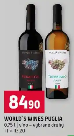 Terno World's Wines Puglia nabídka